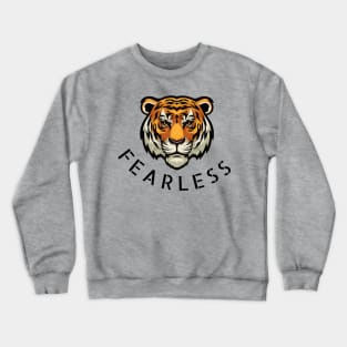 Fearless Tiger Design Crewneck Sweatshirt